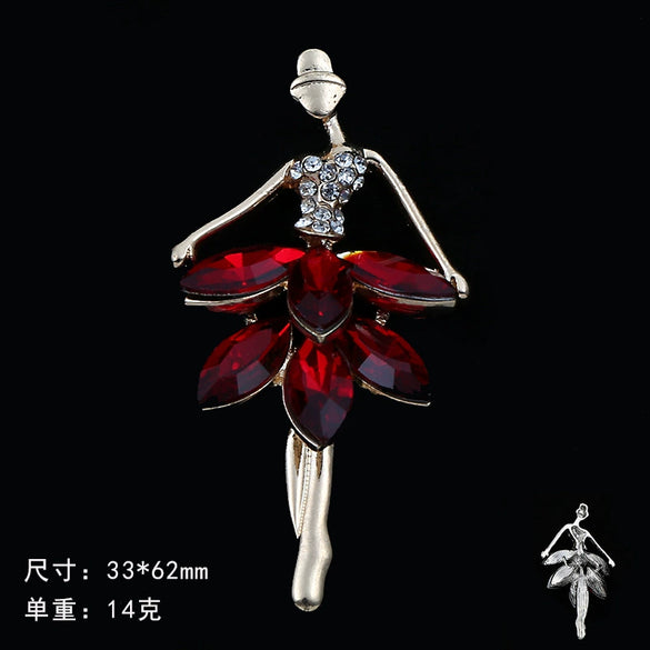 Mobile Phone Shell And Car Air Outlet Accessories Metal Ballet Girl Diamond Encrusted Light Luxury Electroplated