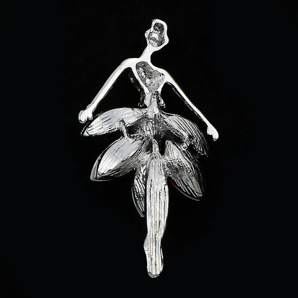 Mobile Phone Shell And Car Air Outlet Accessories Metal Ballet Girl Diamond Encrusted Light Luxury Electroplated