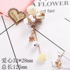 Mobile Phone Shell Jewelry Accessories Alloy Butterfly Bow Electroplated Pendant