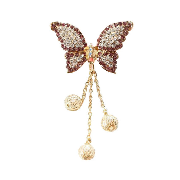 Mobile Phone Shell Jewelry Accessories Alloy Butterfly Bow Electroplated Pendant
