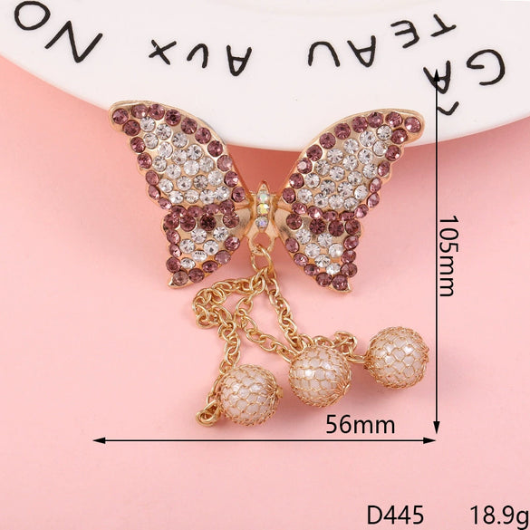 Mobile Phone Shell Jewelry Accessories Alloy Butterfly Bow Electroplated Pendant
