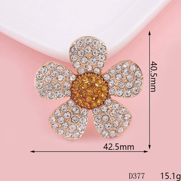 Mobile Phone Shell Jewelry Accessories Alloy Diamond Pearl Rose Sunflower Rhinestone Electroplated