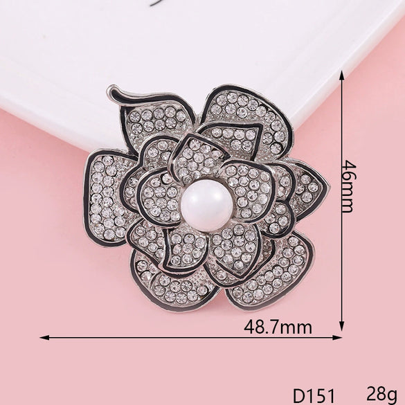 Mobile Phone Shell Jewelry Accessories Alloy Diamond Pearl Rose Sunflower Rhinestone Electroplated