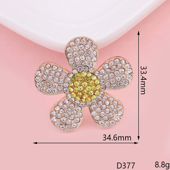 Mobile Phone Shell Jewelry Accessories Alloy Diamond Pearl Rose Sunflower Rhinestone Electroplated