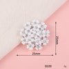 Mobile Phone Shell Jewelry Accessories Alloy Diamond Pearl Rose Sunflower Rhinestone Electroplated
