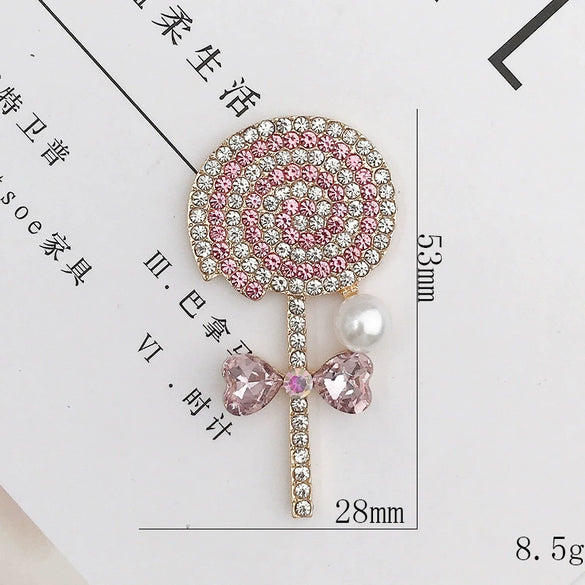Mobile Phone Shell Jewelry Accessories Zinc Alloy Lollipop Handmade