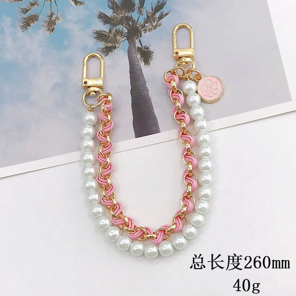 Mobile Phone Shell Jewelry Chain Plastic And Resin Material Fashion Style Hand Chain Pattern Electroplating Process For Women
