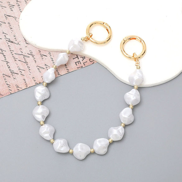 Mobile Phone Shell Jewelry Chain Plastic And Resin Material Fashion Style Hand Chain Pattern Electroplating Process For Women