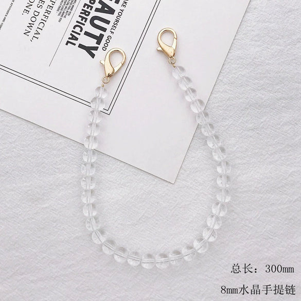 Mobile Phone Shell Jewelry Chain Plastic And Resin Material Fashion Style Hand Chain Pattern Electroplating Process For Women