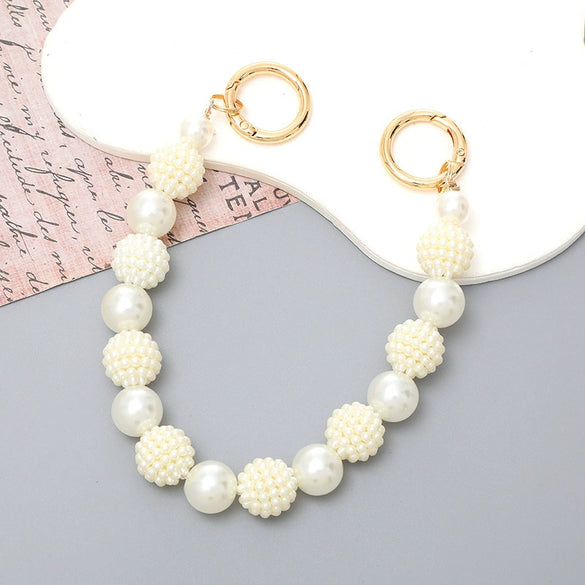 Mobile Phone Shell Jewelry Chain Plastic And Resin Material Fashion Style Hand Chain Pattern Electroplating Process For Women