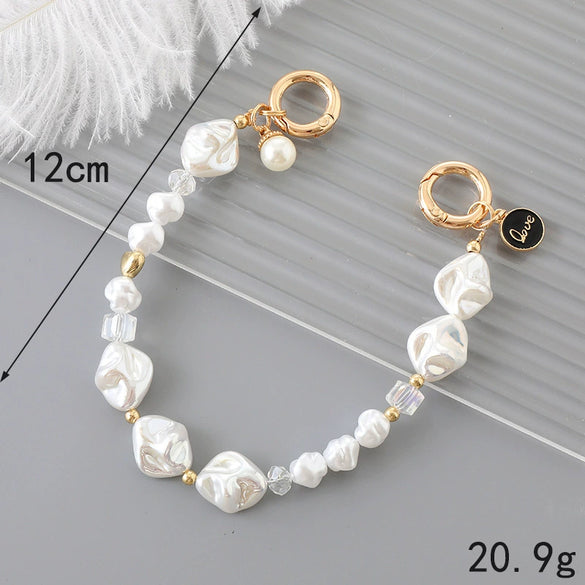 Mobile Phone Shell Jewelry Chain Plastic And Resin Material Fashion Style Hand Chain Pattern Electroplating Process For Women