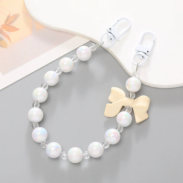 Mobile Phone Shell Jewelry Chain Plastic And Resin Material Fashion Style Hand Chain Pattern Electroplating Process For Women