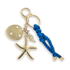 Modern Minimalist Copper Five Pointed Star Pendant Keychain With Pink Rope Sweet Fresh Style For Gift And Award Commemoration