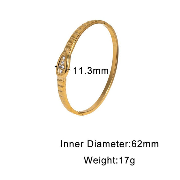 Modern Minimalist Geometric Clasp Bracelet In Gold Electroplated Stainless Steel High End Niche Style Accessory For Women