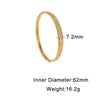 Modern Minimalist Geometric Stainless Steel Bracelet With Gold Electroplated Finish And Diamond Accented Light Luxury Style
