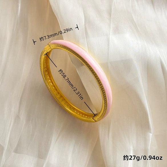 Modern Minimalist Plated Bracelet For Men And Women Versatile Fashion Jewelry Accessory