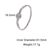 Modern Minimalist Stainless Steel Bracelet For Women With Gold Electroplated Striped Geometric Round Design