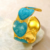 Modern Minimalist Stainless Steel Heart Bracelet With Dripping Oil Design Retro Versatile Titanium Steel Open Bangle