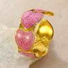 Modern Minimalist Stainless Steel Heart Bracelet With Dripping Oil Design Retro Versatile Titanium Steel Open Bangle
