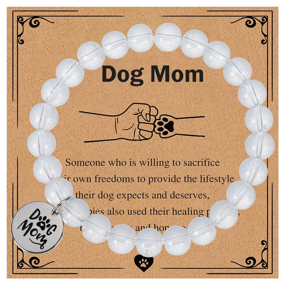 Modern Style Classic Style Animal Letter Paw Print Natural Stone Wholesale Bracelets