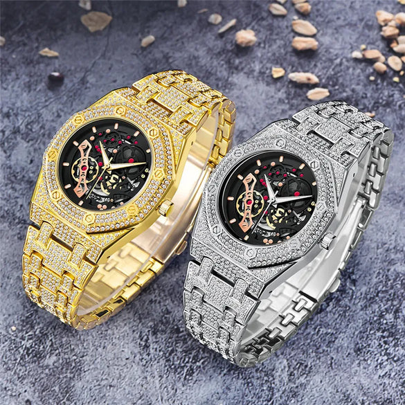 Modern Style Classic Style Round Single Folding Buckle Quartz Men'S Watches