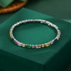 Modern Style Round Copper Plating Inlay Zircon Bracelets