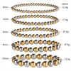 Modern Style Round Stainless Steel Bracelets In Bulk