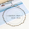 Modern Style Simple Style Classic Style Round Agate Titanium Steel Beaded 18K Gold Plated Women'S Bracelets Necklace