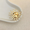 304 Stainless Steel 14K Gold Plated Modern Style Simple Style Commute Plating Sun Rings