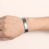 Modern Style Simple Style Solid Color 304 Stainless Steel Men'S ID Bracelet