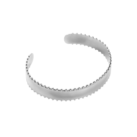 Modern Style Simple Style Customization Laser Engraving Solid Color 304 Stainless Steel Bangle In Bulk