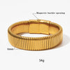 Modern Style Solid Color 304 Stainless Steel 16K Gold Plated White Gold Plated Gold Plated Bangle In Bulk