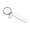 Modern Style Customization Laser Engraving Solid Color Stainless Steel Plating Women'S Bag Pendant Keychain