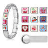 Modular Bracelet Titanium Steel Fruit Style Electroplating Unisex