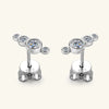 Moissanite Earrings S925 Silver Geometric High Sense Design Electroplating For Women