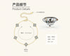 Moissanite Four Leaf Clover Bracelet S925 Silver Handmade Electroplated Jewelry For Women