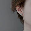 Moissanite Geometric 925 Sterling Silver Goldplated Electroplated Women's Earrings