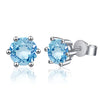 Moissanite Geometric 925 Sterling Silver Goldplated Electroplated Women's Earrings