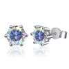 Moissanite Geometric 925 Sterling Silver Goldplated Electroplated Women's Earrings