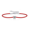 Moissanite Inlaid Red Rope Guardian Rope Bracelet Fashion Geometric Style For Women