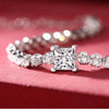 Moissanite Inlaid 925 Silver Geometric Fashion Tennis Bracelet
