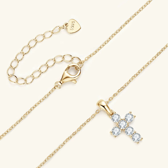 Moissanite Necklace Retro Geometric 925 Sterling Silver Pendant Clavicle Chain Electroplated