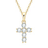 Moissanite Necklace Retro Geometric 925 Sterling Silver Pendant Clavicle Chain Electroplated