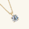 Moissanite Necklace S925 Sterling Silver Geometric Light Luxury Women's