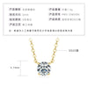 Moissanite Necklace S925 Sterling Silver Geometric Light Luxury Women's