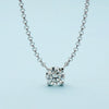 Moissanite Necklace S925 Sterling Silver Geometric Light Luxury Women's