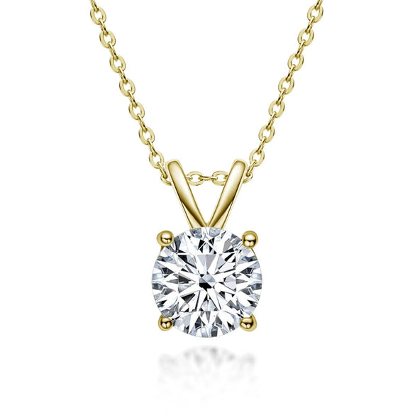 Moissanite Necklace S925 Sterling Silver Geometric Light Luxury Women's