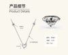 Moissanite Necklace S925 Sterling Silver Gold Plated Geometric O Shaped Chain Electroplating Light Luxury Style Women's