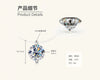Moissanite Necklace 925 Sterling Silver Gold Plated Geometric Pattern Fourclaw Electroplating Oshaped Chain Women's Jewelry