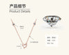 Moissanite Necklace 925 Sterling Silver Gold Plated Geometric Pattern Fourclaw Electroplating Oshaped Chain Women's Jewelry
